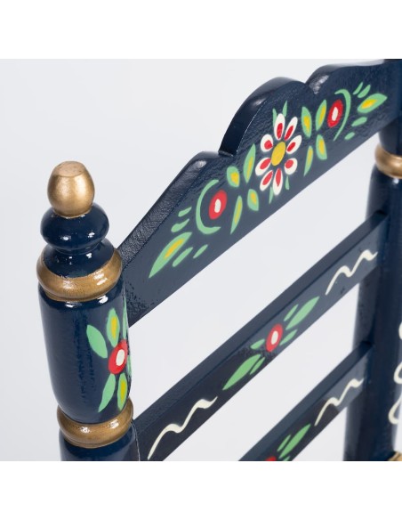 Pack de Mesa y cuatro Sillas Sevillanas azul