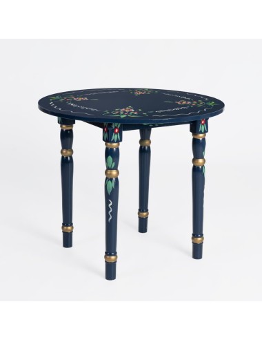 Mesa Sevilhana de Madeira Artesanal
 Cor-Azul Cobalto