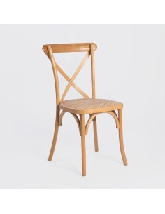 Silla Crossback madera natural