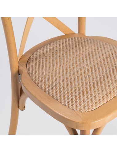 Cadeira Crossback em Madeira Natural