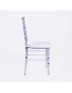 Silla de Palillería Transparente con Cojín 2