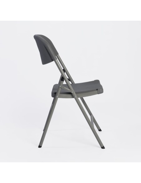 Silla Plegable de Plástico Gris