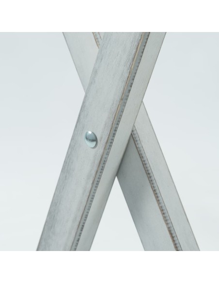 Mesa velador de madera plegable rústica 120x60