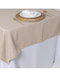 Cubremantel Mesa Rectangular Hilo Rústico