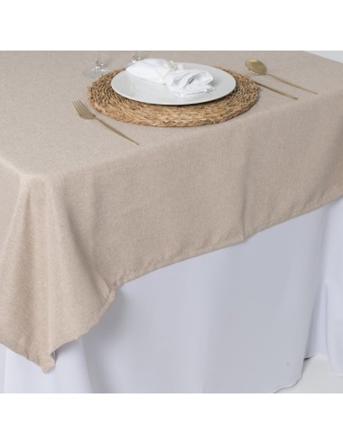 Sobre Toalha de Mesa Retangular Tecido Rústico