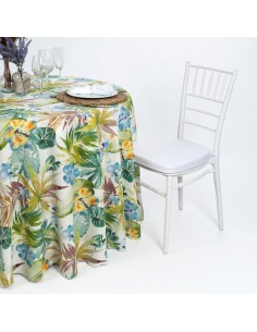 Toalha de Mesa Redonda Estampada