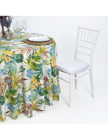 Mantel Redondo Estampado
