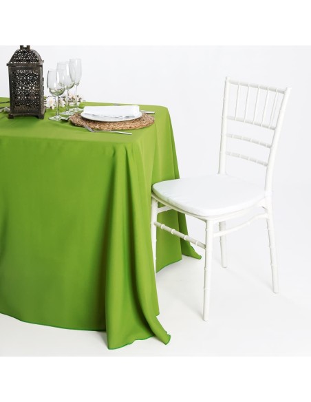 Toalha Lisa em Tecido Stretch para Mesa Quadrada