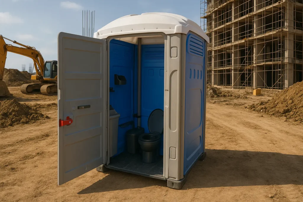 Baños portátiles en obras