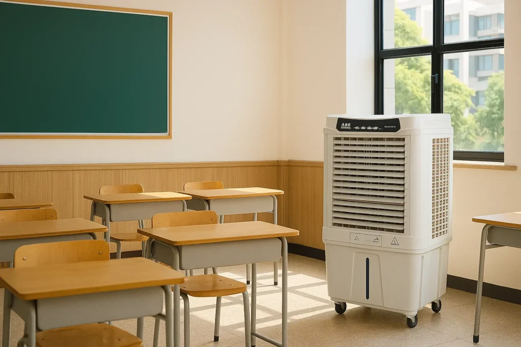una buena climatización en colegios durante el verano