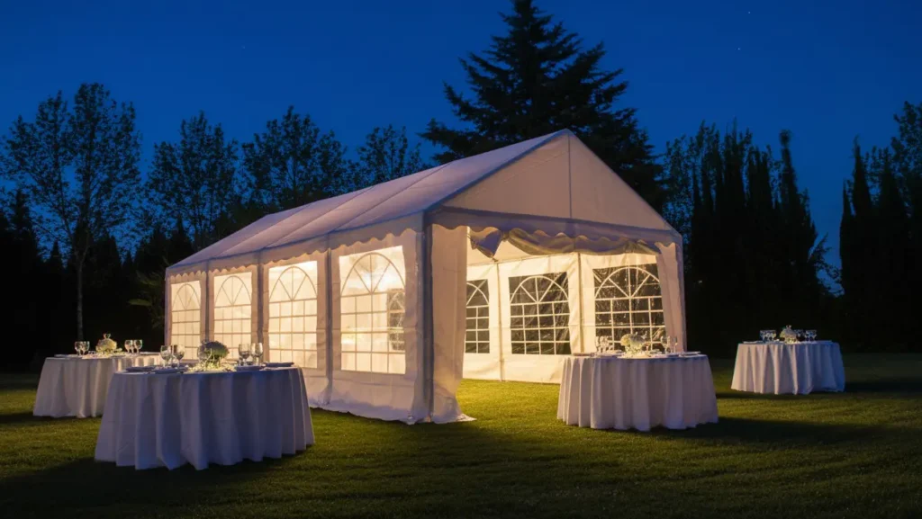 Medidas de carpas para eventos