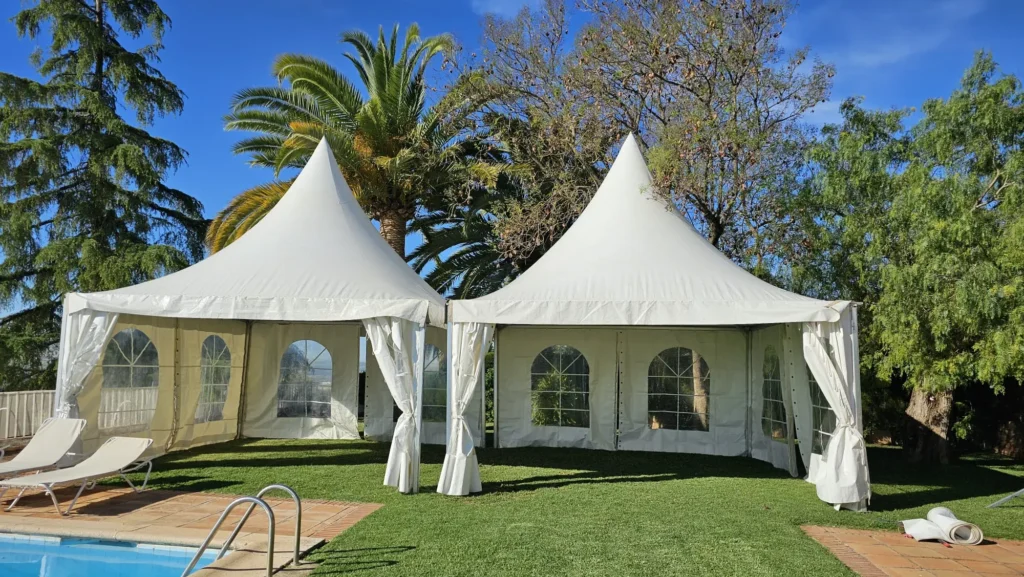 Con cuanta antelación es recomendable montar una carpa para eventos
