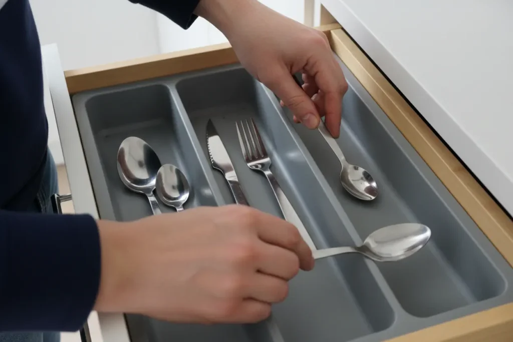 Cómo guardar la cubertería