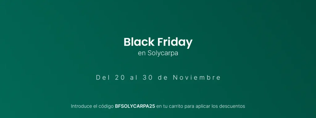 Ofertas en Black Friday Solycarpa