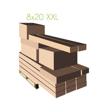 paletização carpa 8X20 XXL