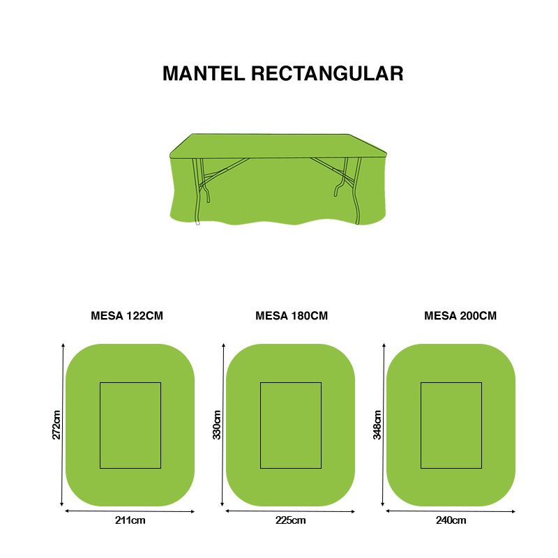 Mantel Strech rectangular